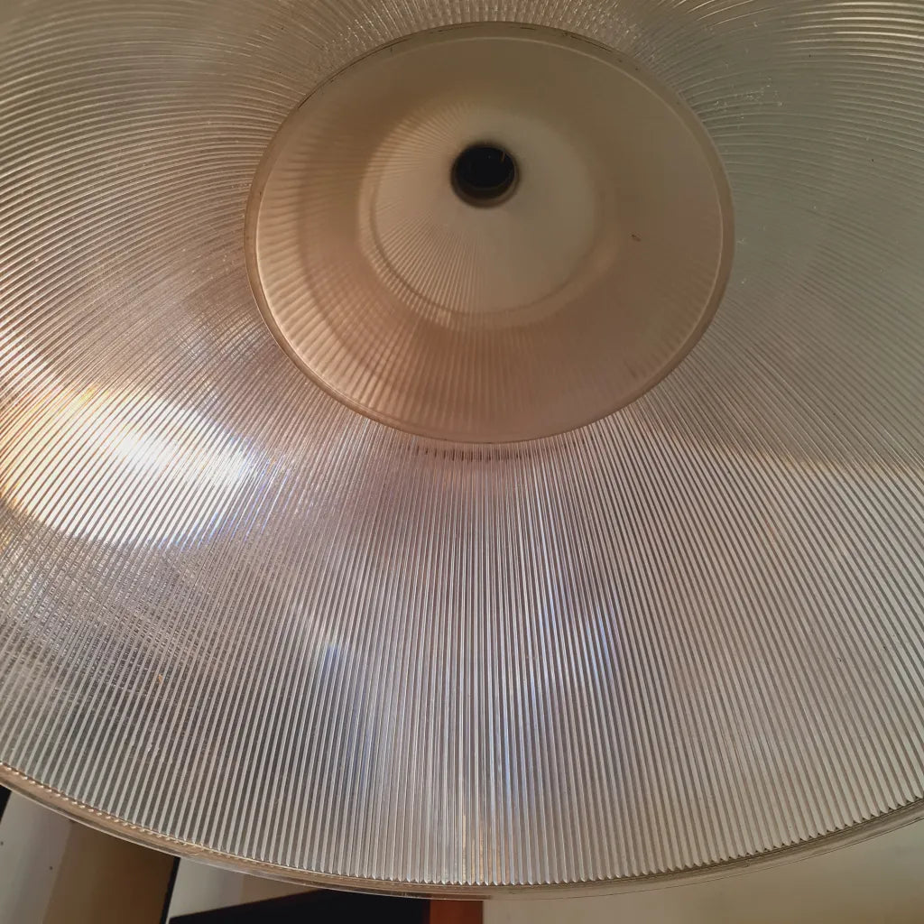 Retro Domed Acrylic Light Fitting of Clear Transparent Resin