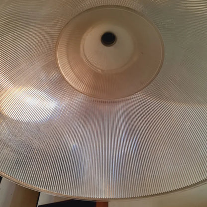 Retro Domed Acrylic Light Fitting of Clear Transparent Resin