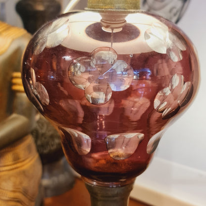 Table Lamp Glass Vintage
