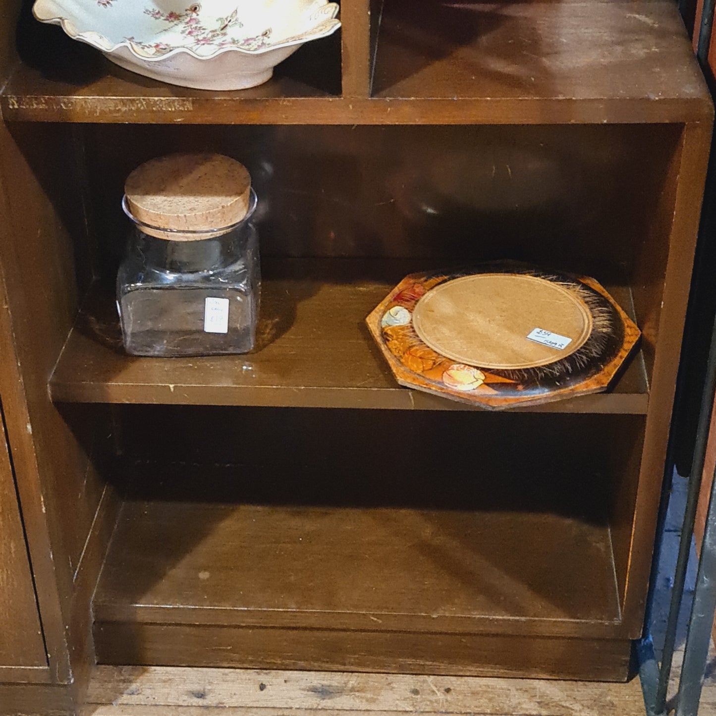Deco Bookcase Vintage with Display Cabinet