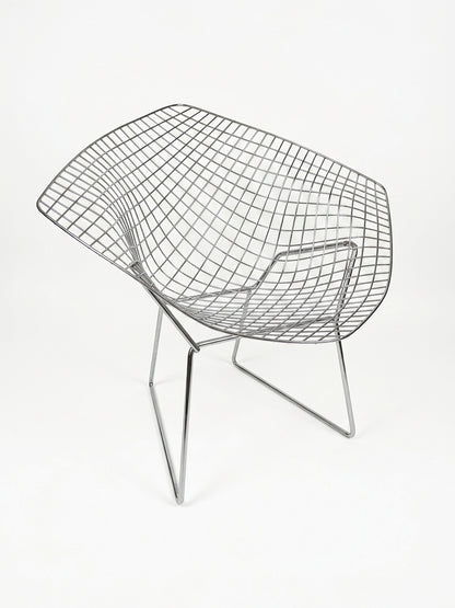 Bertoia Style Diamond Chair in Chrome