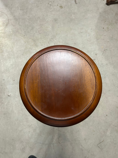 Victorian Style Mahogany Jardinière Stand with Barley Twist Columns
