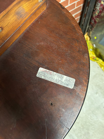 Victorian Marquetry Wine Table on Barley Twist Column