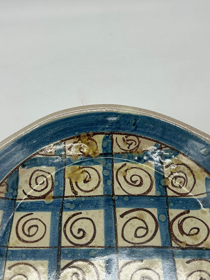 Set of 3 Hand‑Painted Alessi Ceramic Plates – Caltagirone, Italy
