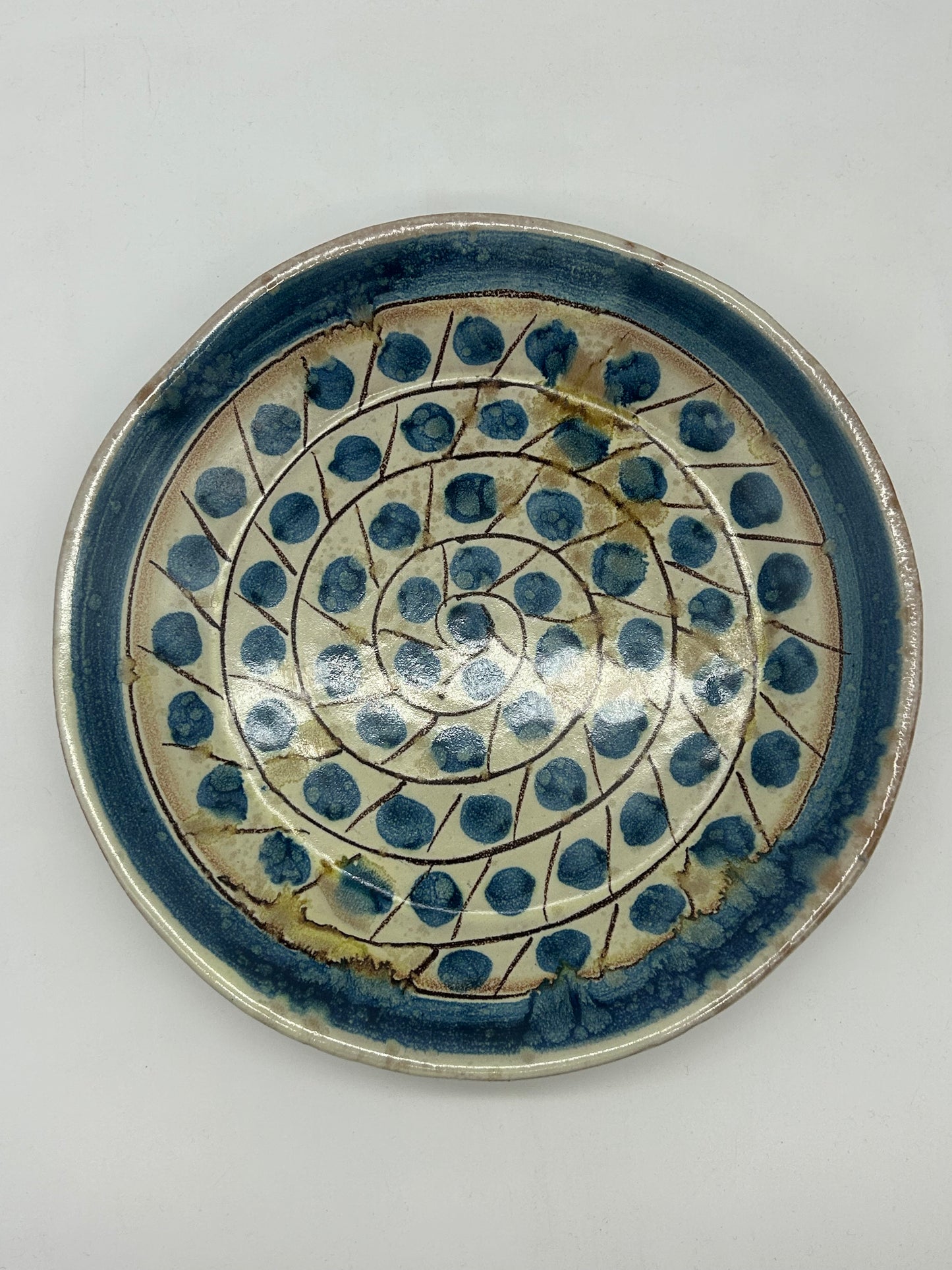 Set of 3 Hand‑Painted Alessi Ceramic Plates – Caltagirone, Italy
