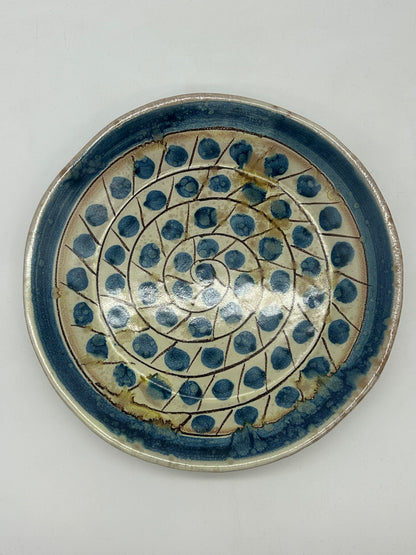 Set of 3 Hand‑Painted Alessi Ceramic Plates – Caltagirone, Italy