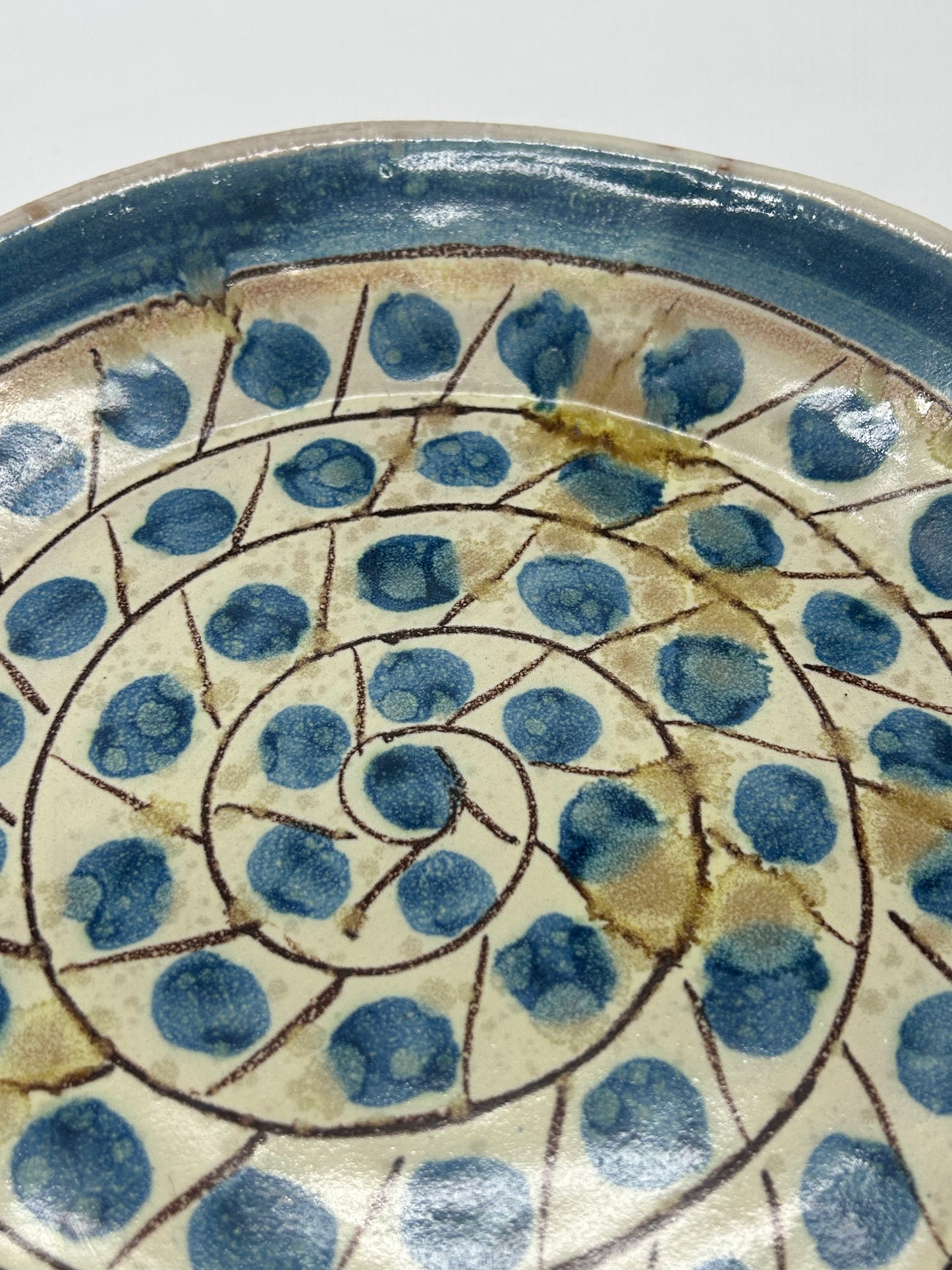 Set of 3 Hand‑Painted Alessi Ceramic Plates – Caltagirone, Italy