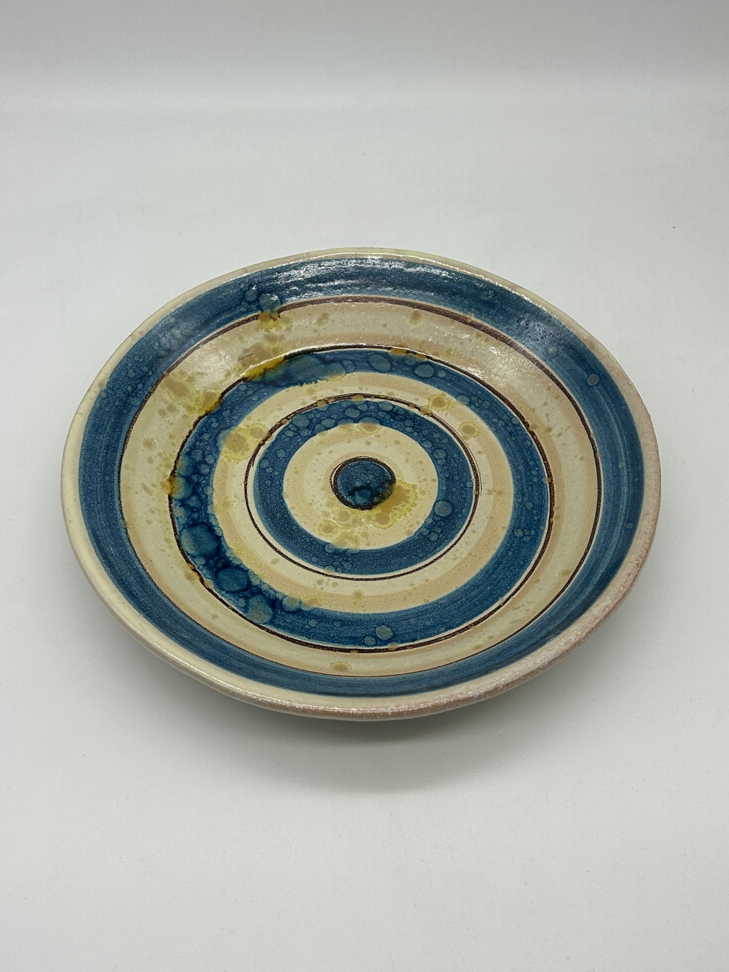 Set of 3 Hand‑Painted Alessi Ceramic Plates – Caltagirone, Italy