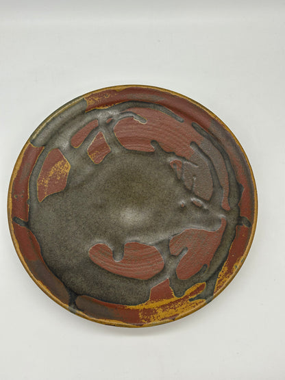 Studio Pottery Glazed Plate – Unmarked