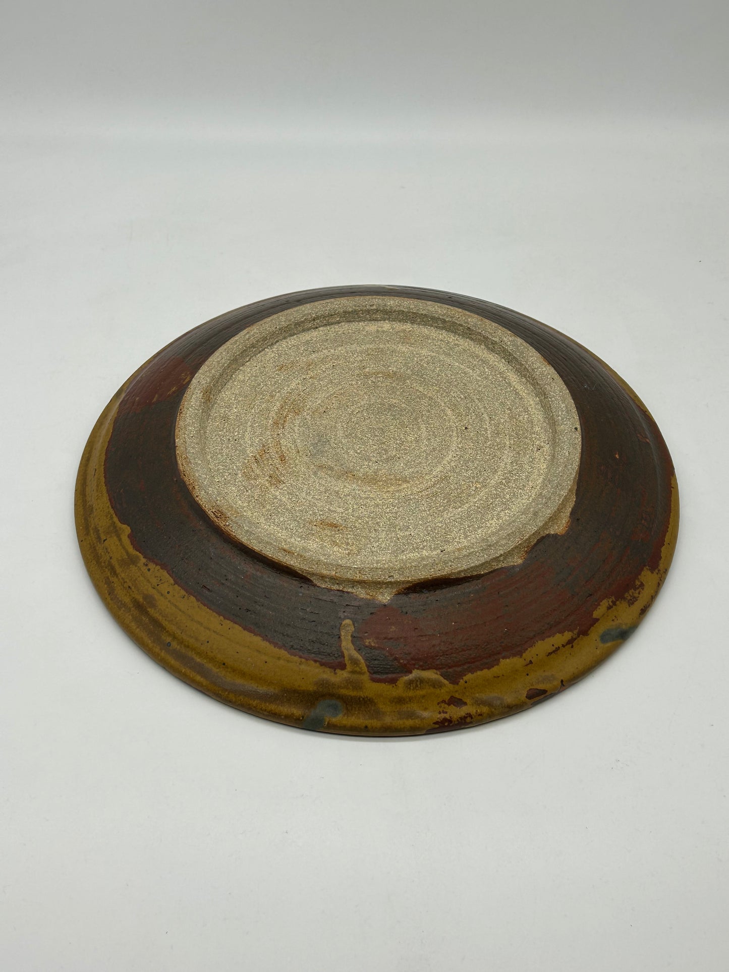 Studio Pottery Glazed Plate – Unmarked