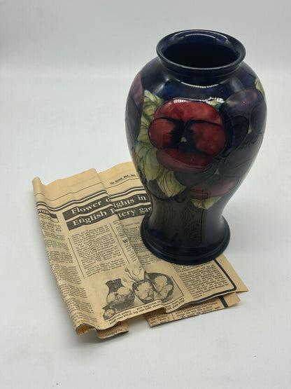 Moorcroft Tube‑Lined Floral Vase | Made in England