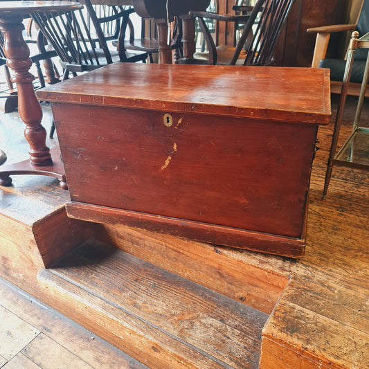 Antique Wooden Trunk Box