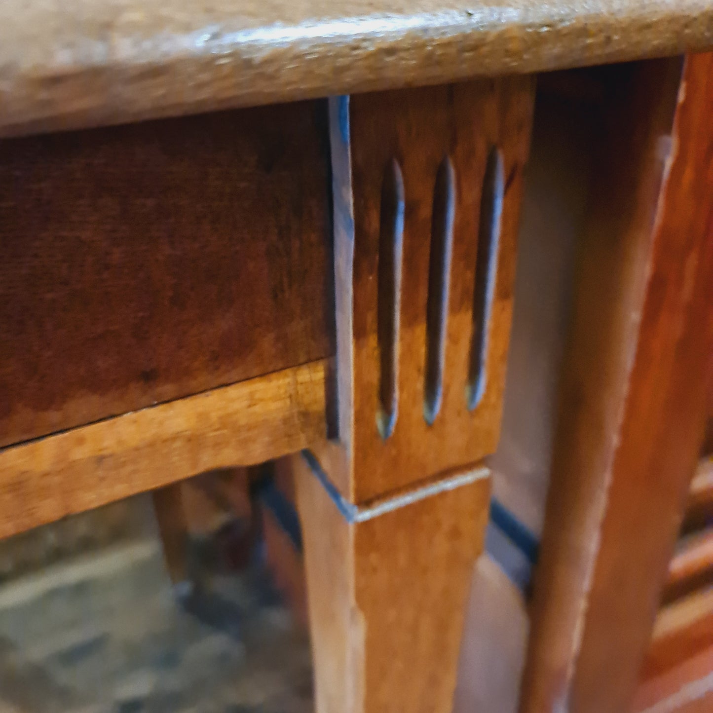 Oak Desk Compact for Home Office Antique