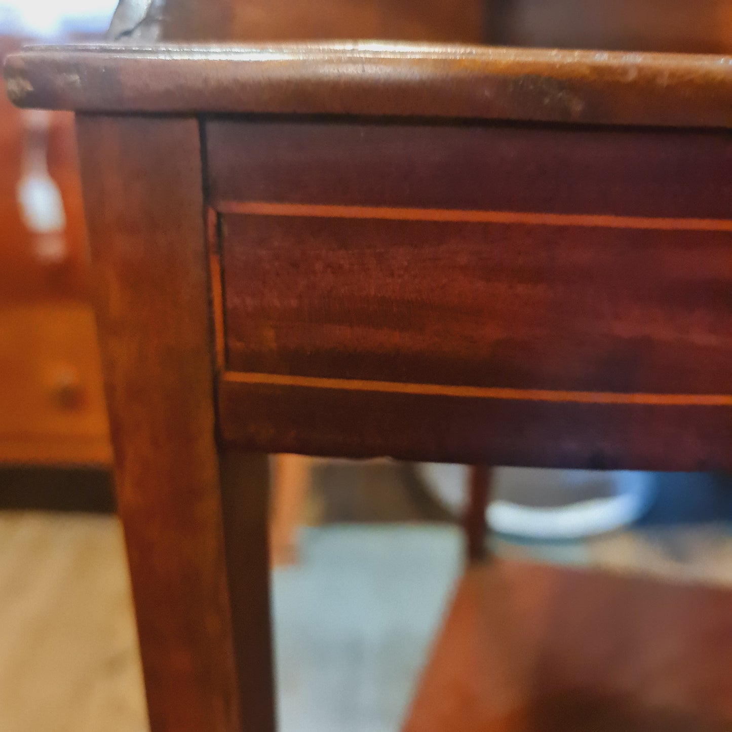 Georgian Watnot Corner Stand with Drawer
