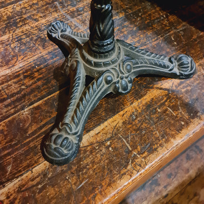 Cafe Table with Oak and Iron