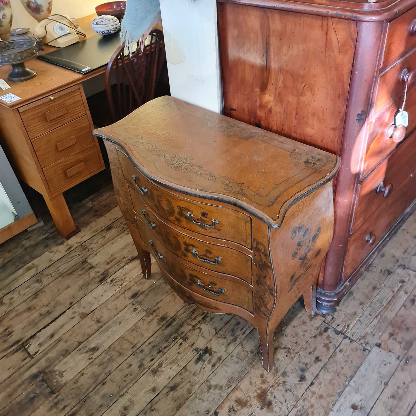 Small Bow Fronted Chest of Drawers