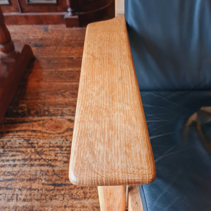 Plank Chair Hans Wegner Oak Getama Leather