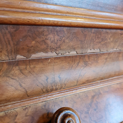Barrel Top Desk like a Roll Top with Leather Writing Surface Drawers and Pigeon Holes