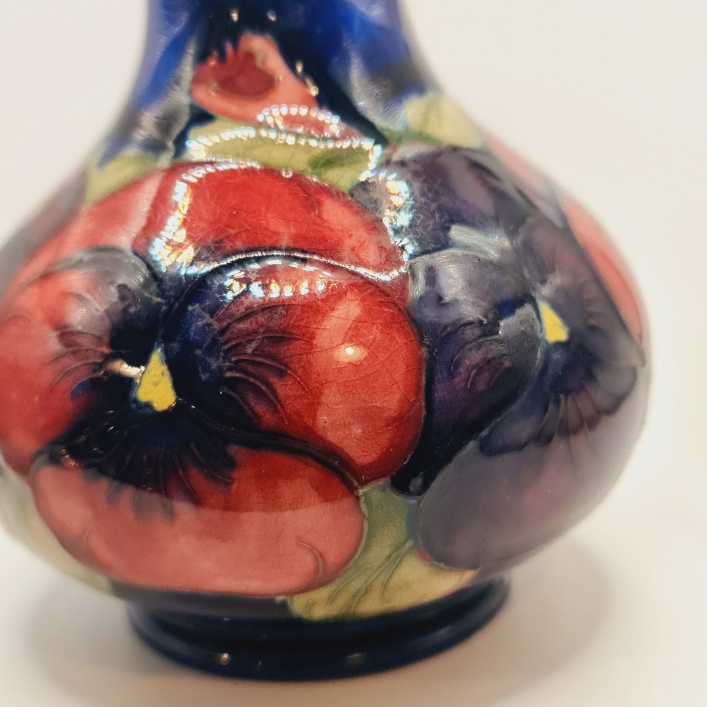 Pottery Moorcroft Vase Poppy William Art Nouveau