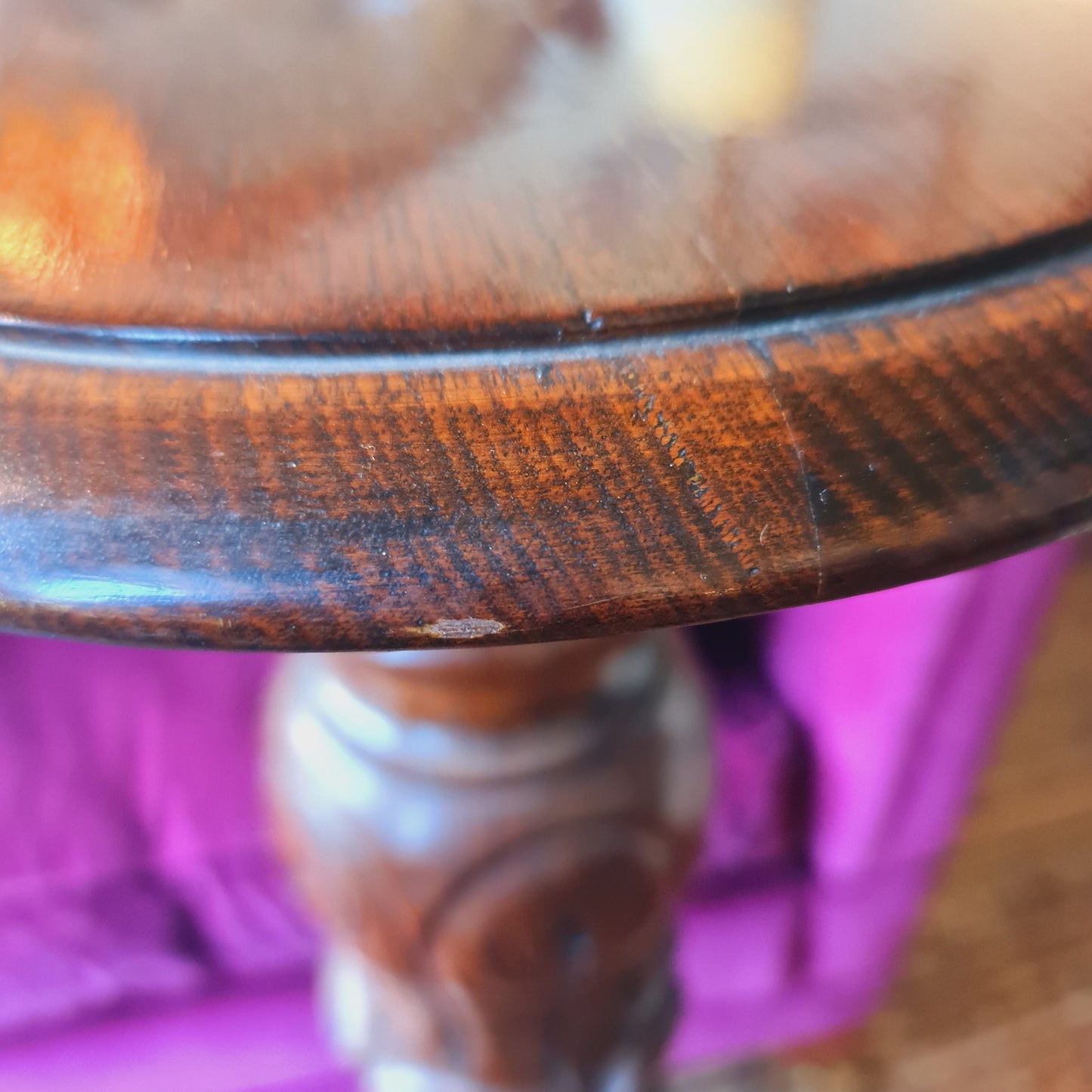 Pedestal in Turned and Carved Wood for Plants, Statues,Busts or Important Vase
