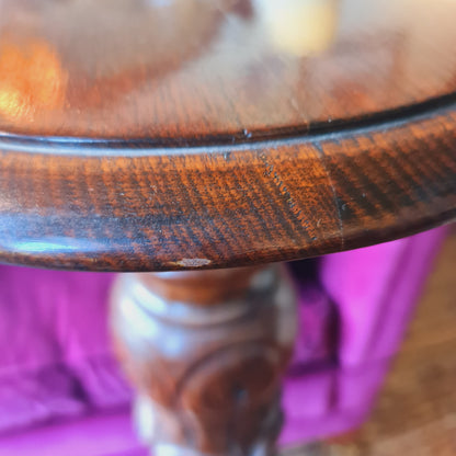 Pedestal in Turned and Carved Wood for Plants, Statues,Busts or Important Vase