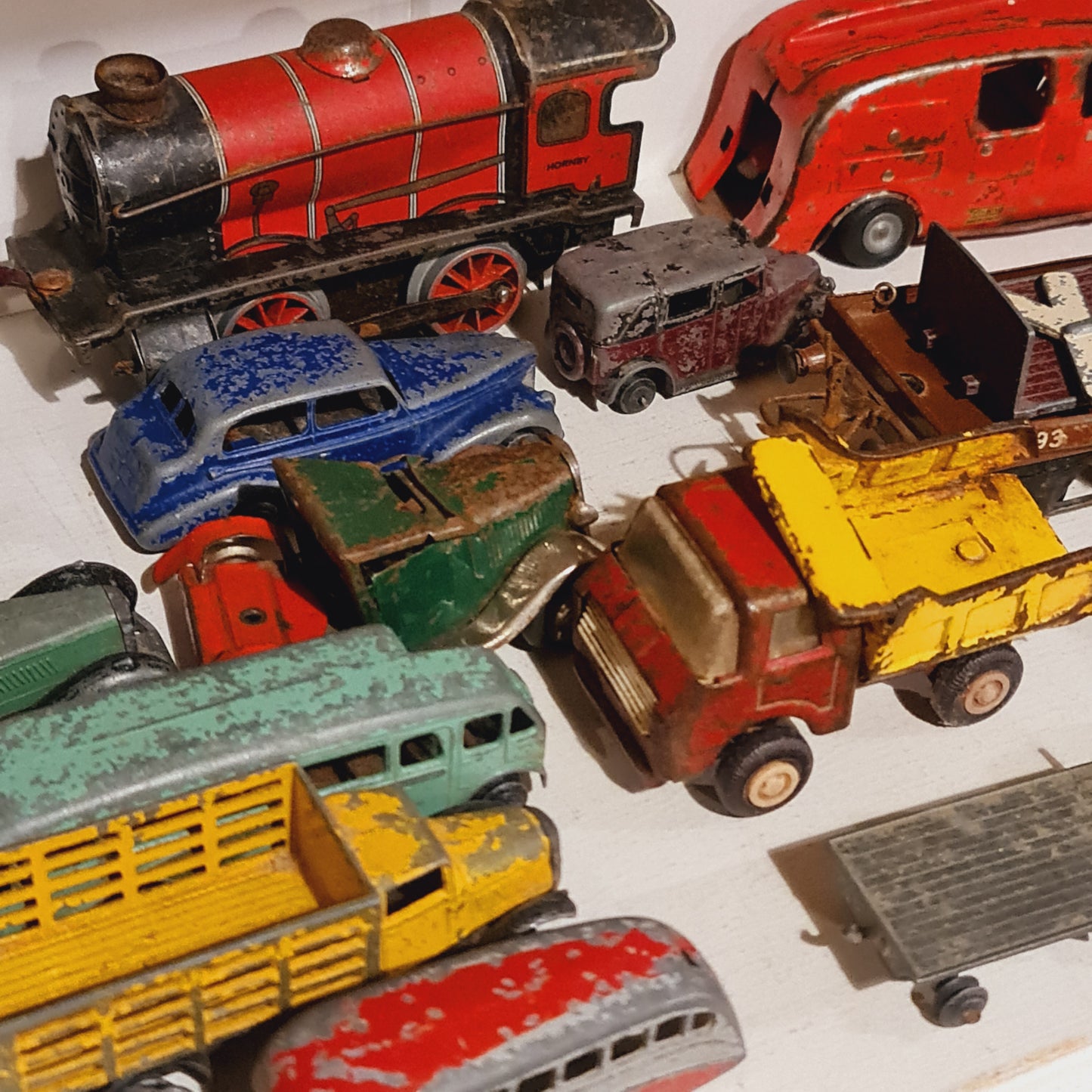 Collection of Die Cast Toy Cars Made in England by Dinky and Meccano