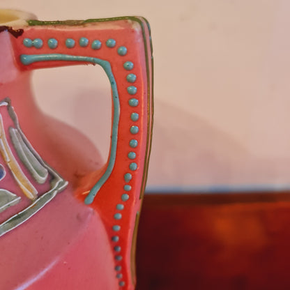 Art Nouveau Two Handled Pottery Vase