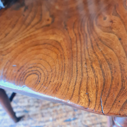 Set of Six Hoop Back Yew Dining Chairs with Arms