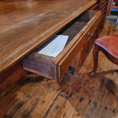Oak Desk Compact for Home Office Antique