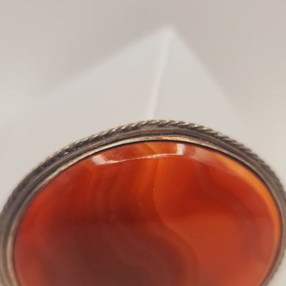Amber brooch in Silver Frame A/F