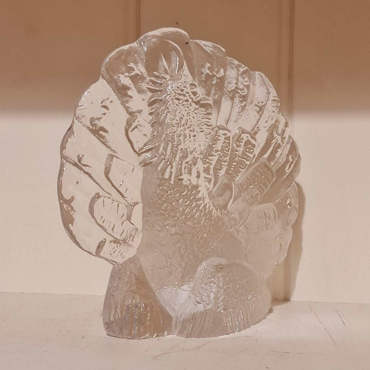 Glass Display Figure in the shape of Pheasant
