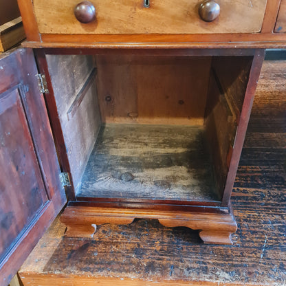 Antique Leather Top Partners Desk in Cedar