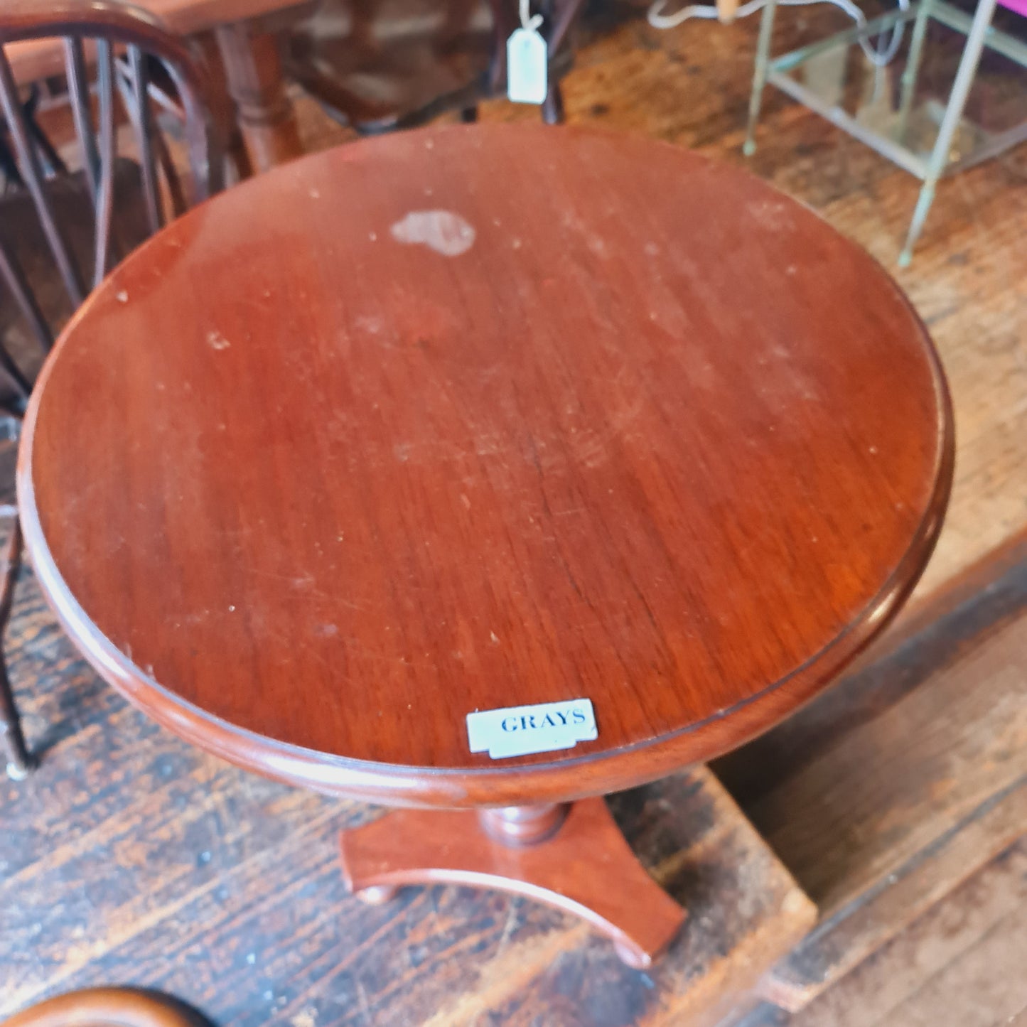 Round Antique Style Wine Table