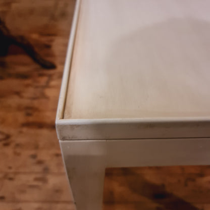 Coffee Table Rectangular White Limed Finish