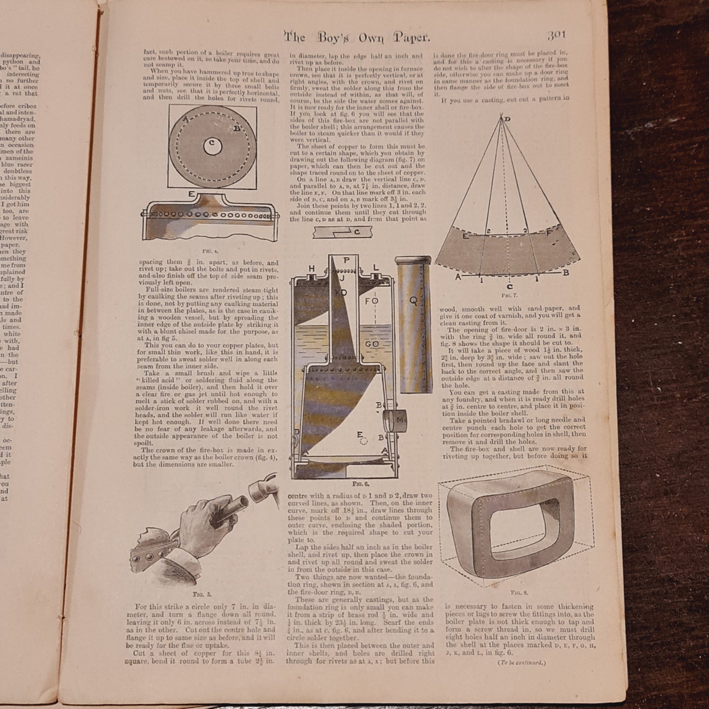 Six Volumes of the Boys Own Paper from the 1890's