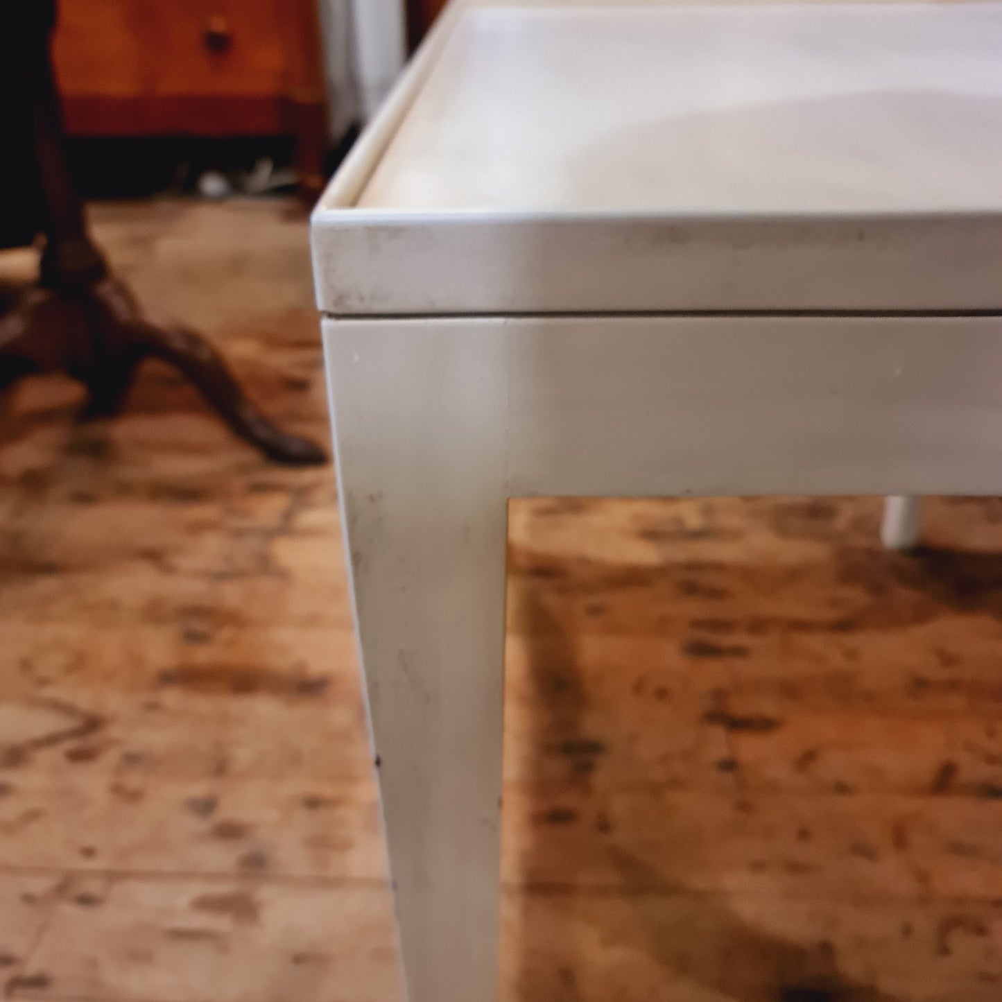 Coffee Table Rectangular White Limed Finish