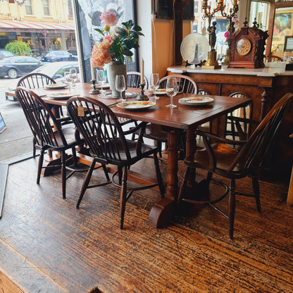 Long Antique Dining Table Refectory