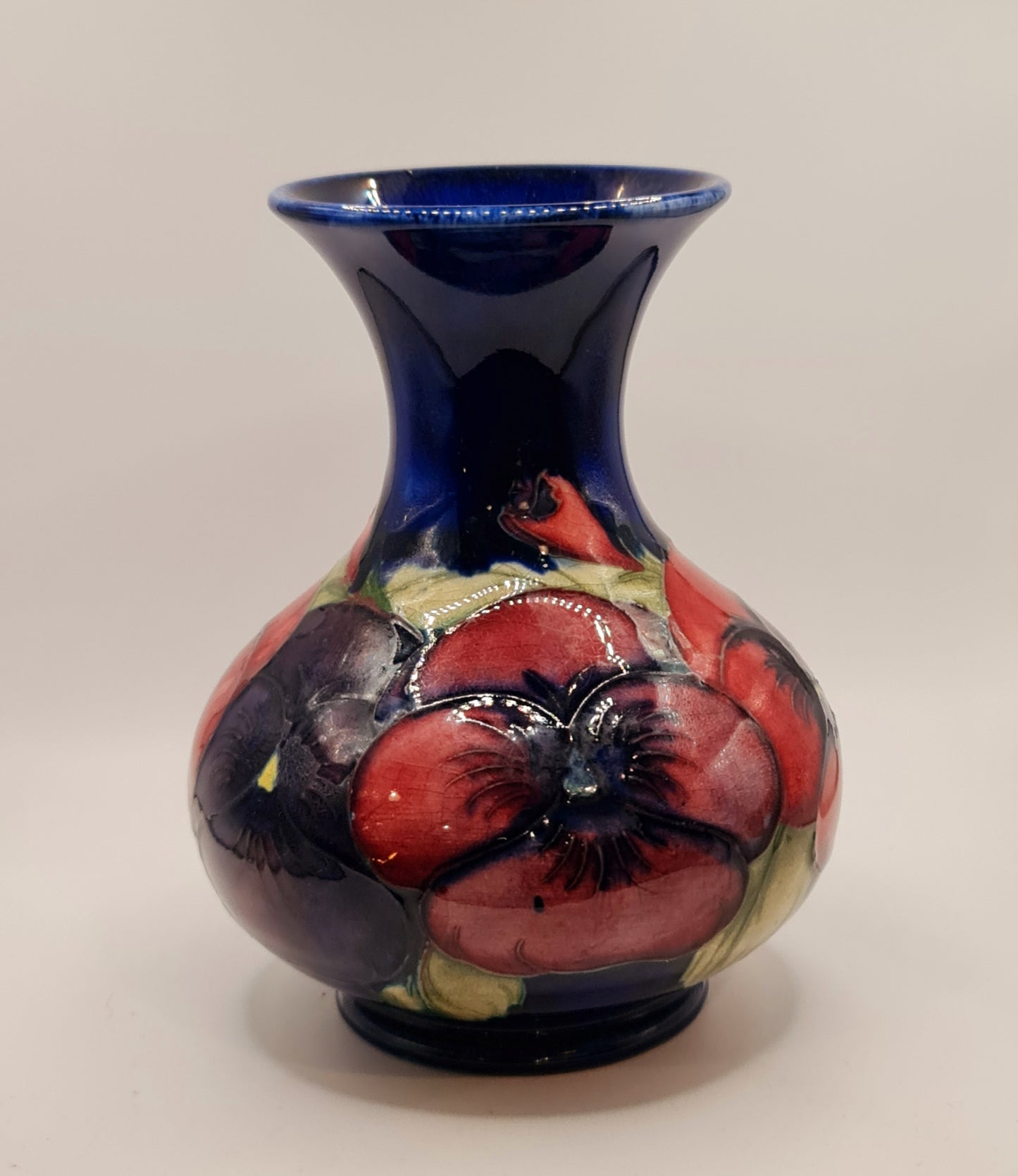 Pottery Moorcroft Vase Poppy William Art Nouveau