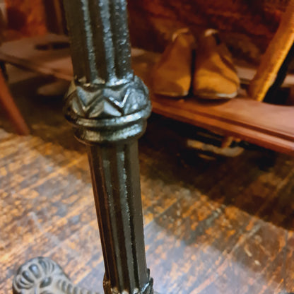 Cafe Table with Oak and Iron