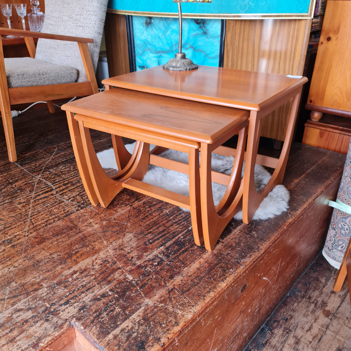Nest of Three Deco or Modernist Tables