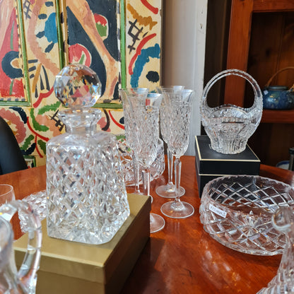 Assorted Crystal Lead Glass Vessels