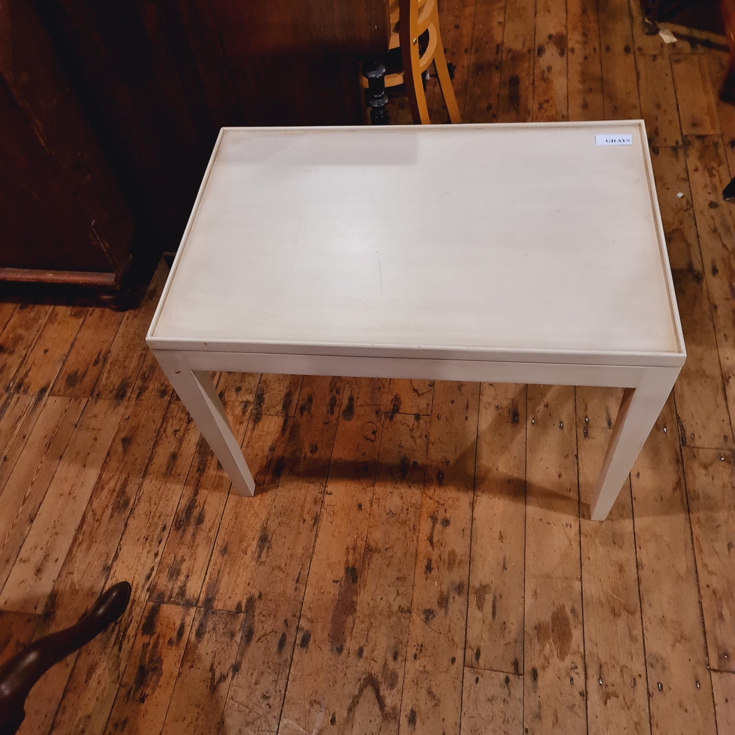 Coffee Table Rectangular White Limed Finish