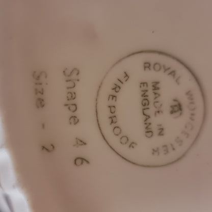Large Royal Worcester Ramekin Cookware Bowl