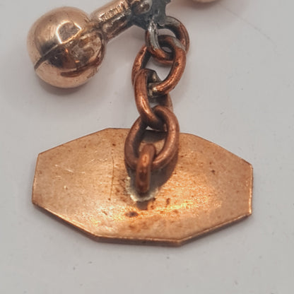 Vintage Gold Plated Chain Link Cufflinks