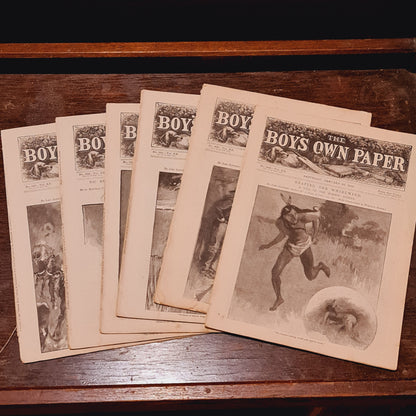 Six Volumes of the Boys Own Paper from the 1890's