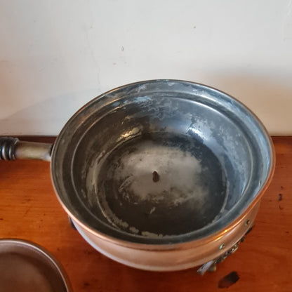 Copper Warming Pan with Tin Lining made in Germany with Stand and Burner