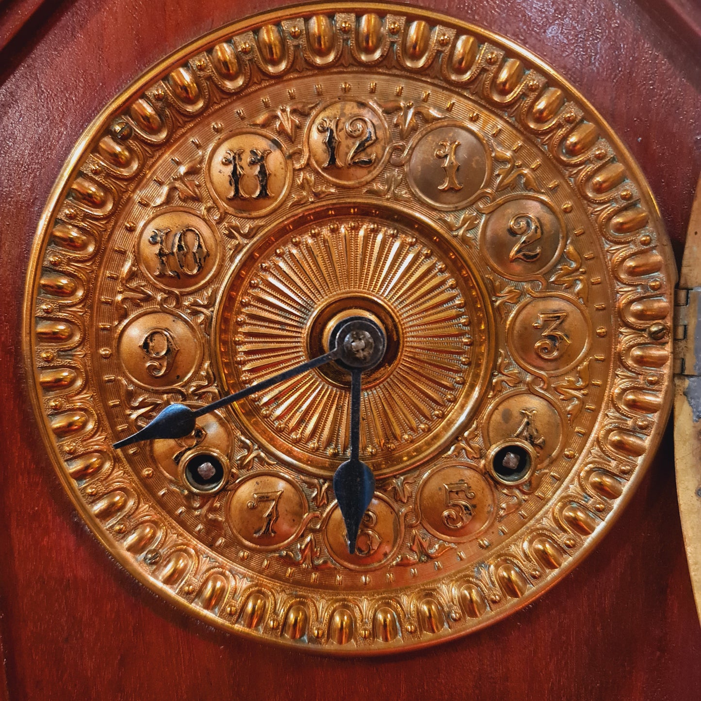 Ansonia Mantel Clock Antique with Wooden Case