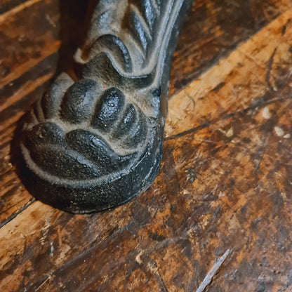 Cafe Table with Oak and Iron