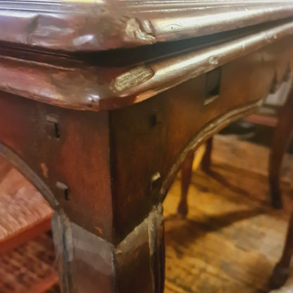 French Extension Table for 14 with 8 Rush Seated Chairs