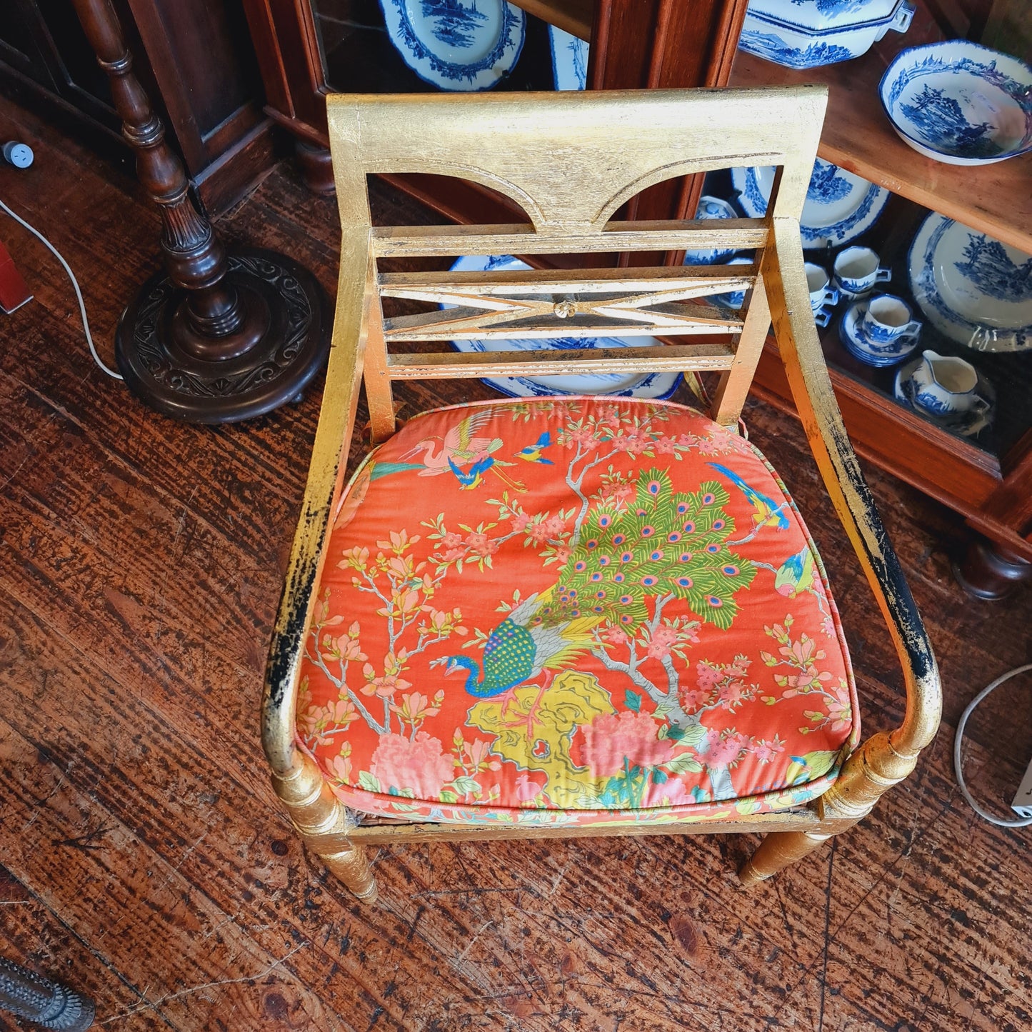 Pair of Gilt Painted Armchairs